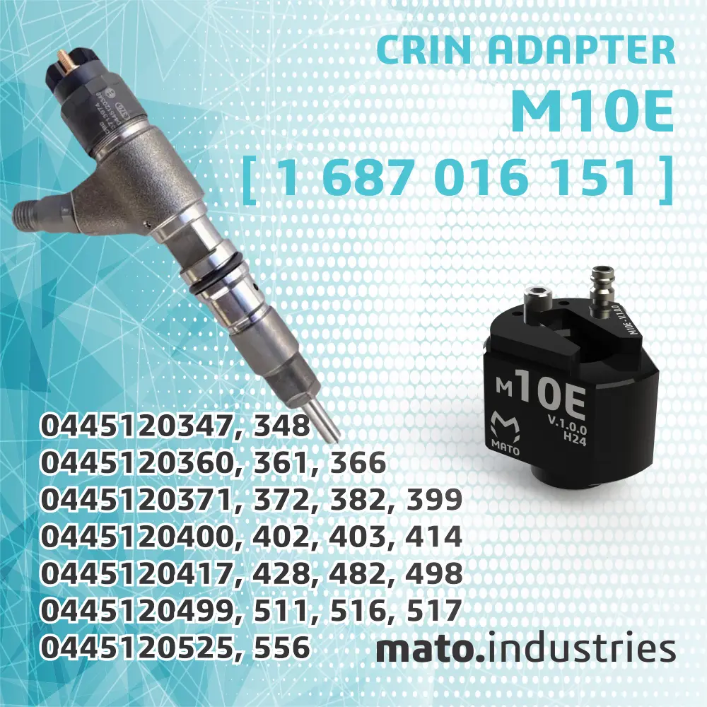 M10E for Bosch Injector 0445120347, 0445120348, 0445120360, 0445120361, 0445120366, 0445120371, 0445120372, 0445120382, 0445120399, 0445120400, 0445120402, 0445120403, 0445120414, 0445120417, 0445120428, 0445120482, 0445120498, 0445120499, 0445120511, 0445120516, 0445120517, 0445120525, 0445120556